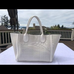 Steve Madden White Top Handle Handbag